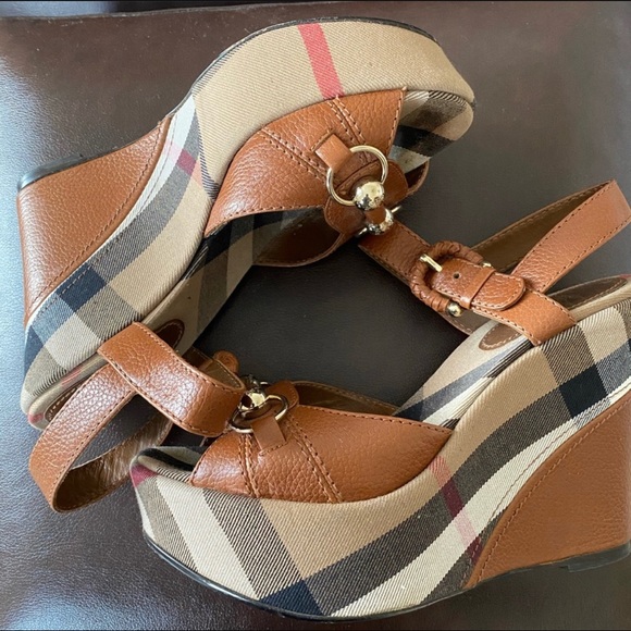Burberry Shoes - Authentic Burberry Wedges 37.5